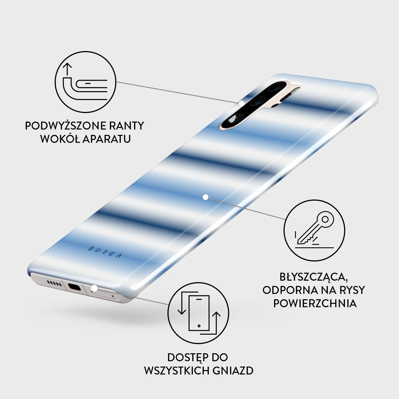 White Noise - Huawei P30 Pro Etui - Image 3