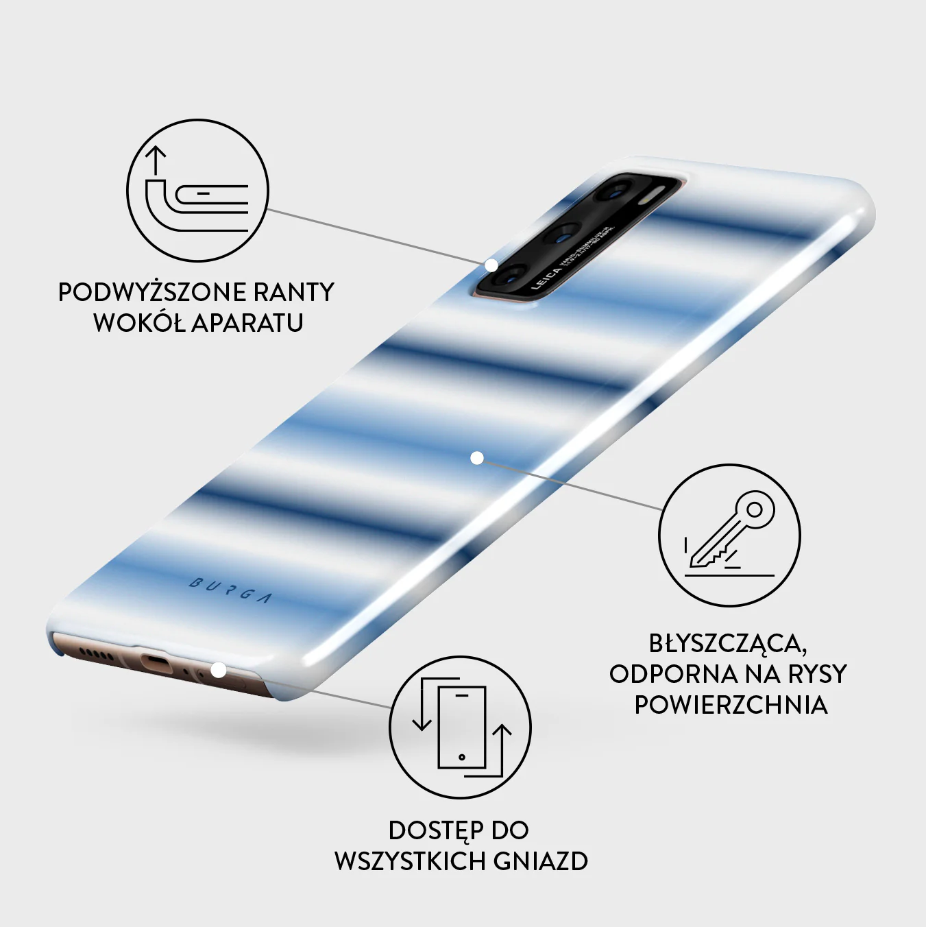 White Noise - Huawei P40 Etui - Image 3