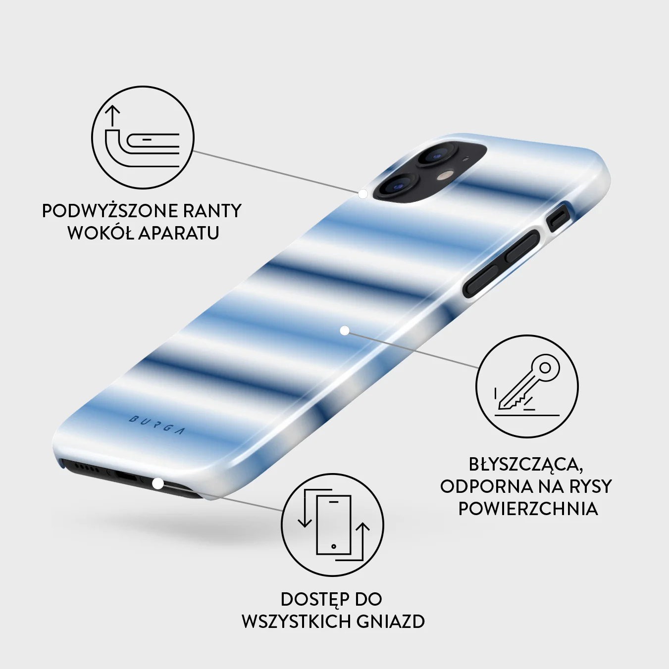 White Noise - iPhone 12 Mini Etui - Image 3