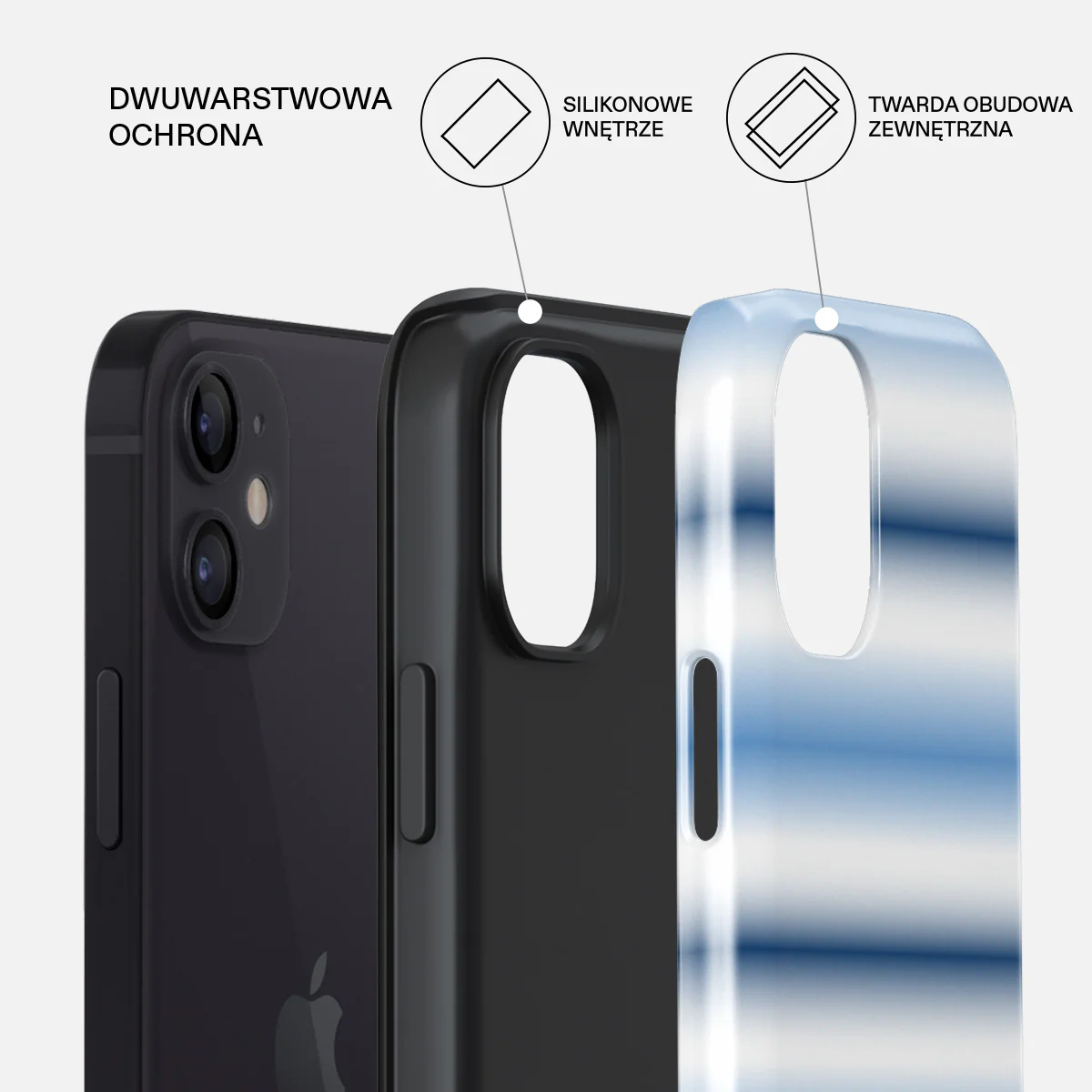 White Noise - iPhone 12 Mini Etui - Image 6