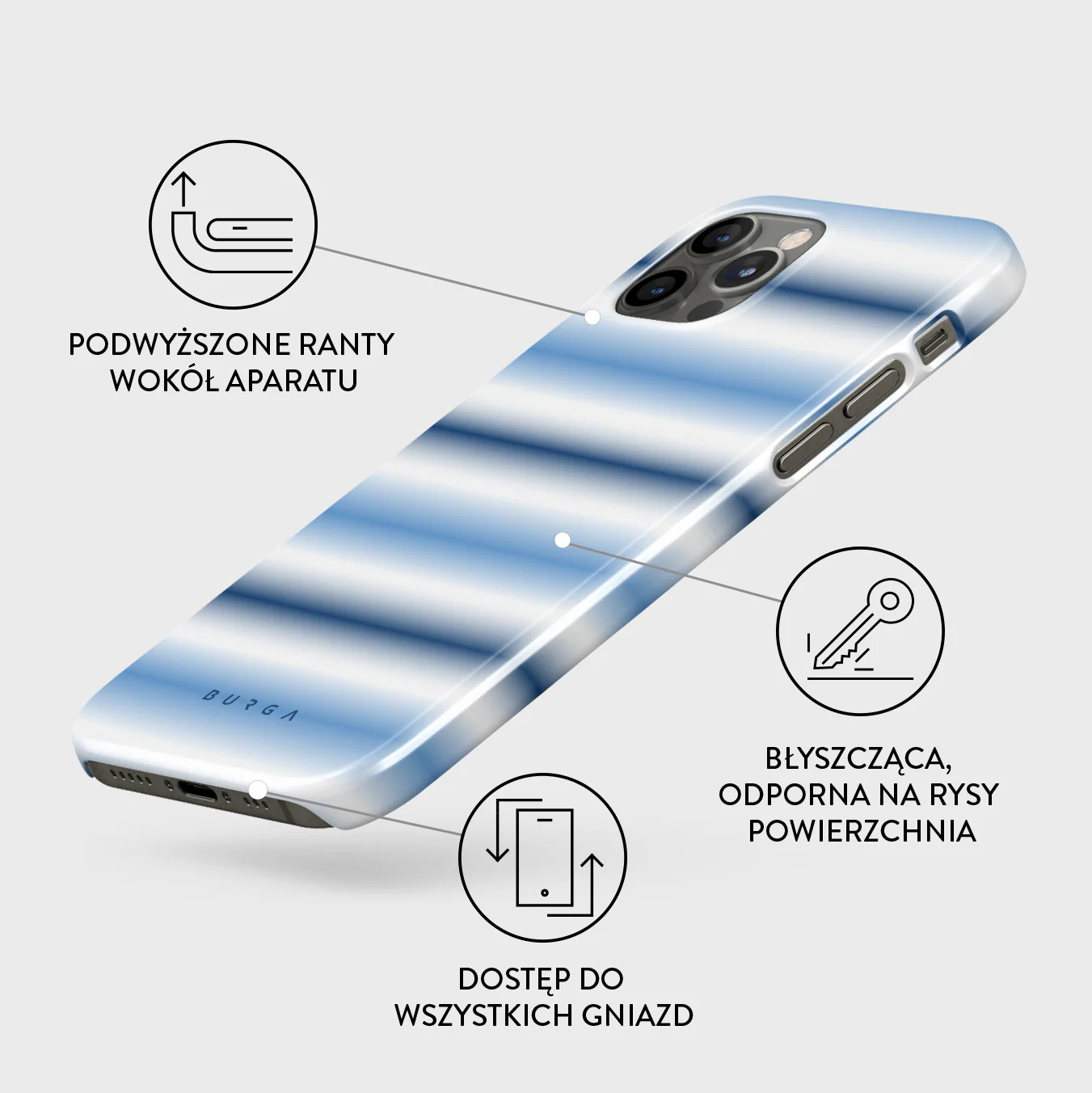White Noise - iPhone 12 Pro Max Etui - Image 3