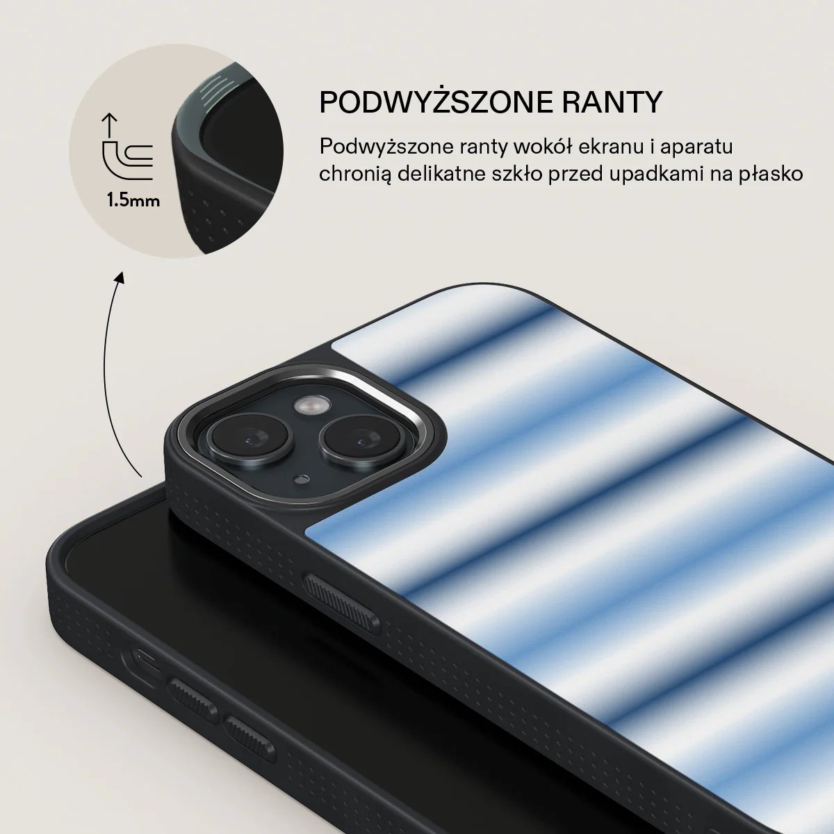 White Noise - iPhone 15 Plus Etui - Image 15
