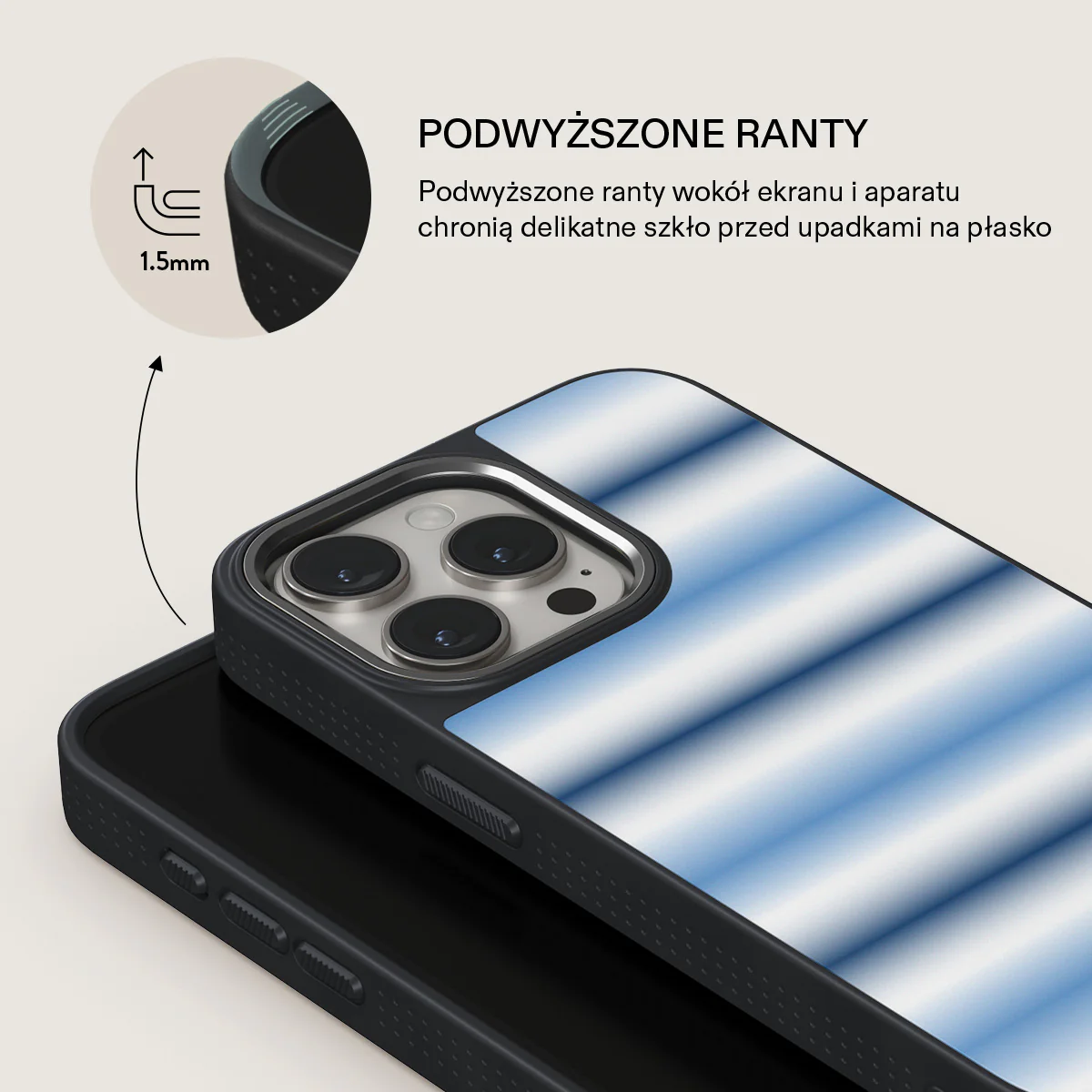 White Noise - iPhone 15 Pro Etui - Image 15