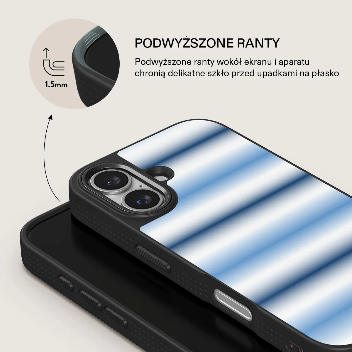 White Noise - iPhone 16 Plus Etui - Image 16