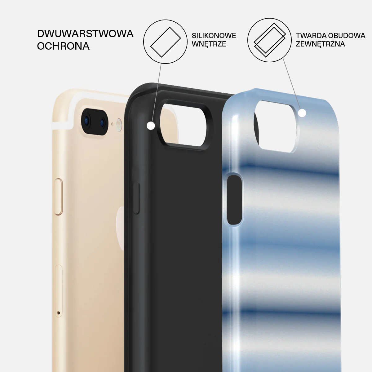 White Noise - iPhone 7 Plus / 8 Plus Etui - Image 6