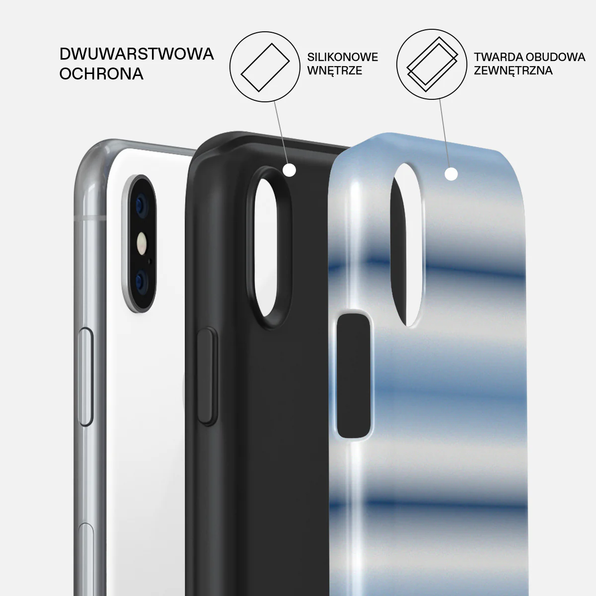 White Noise - iPhone X / XS Etui - Image 6