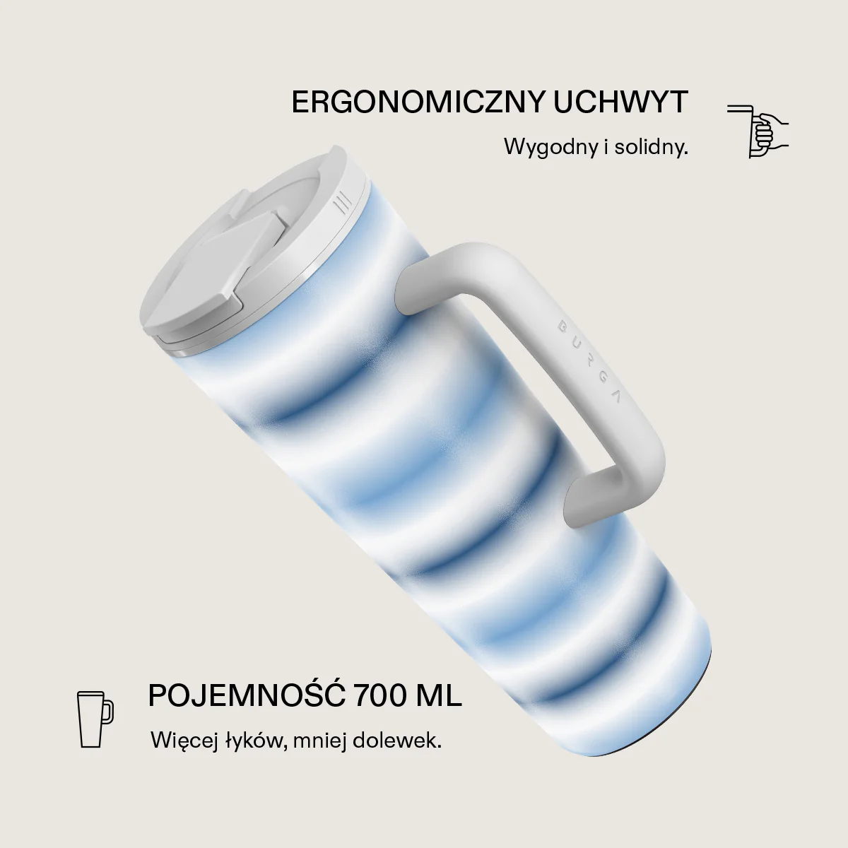 White Noise - Kubek podróżny EasyGrip - Image 2
