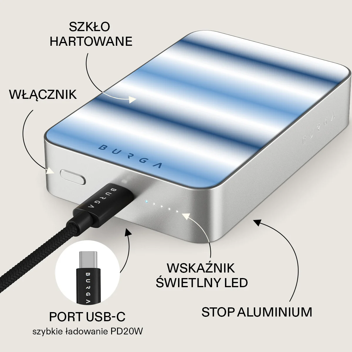 White Noise - Magnetyczny power bank - Image 45
