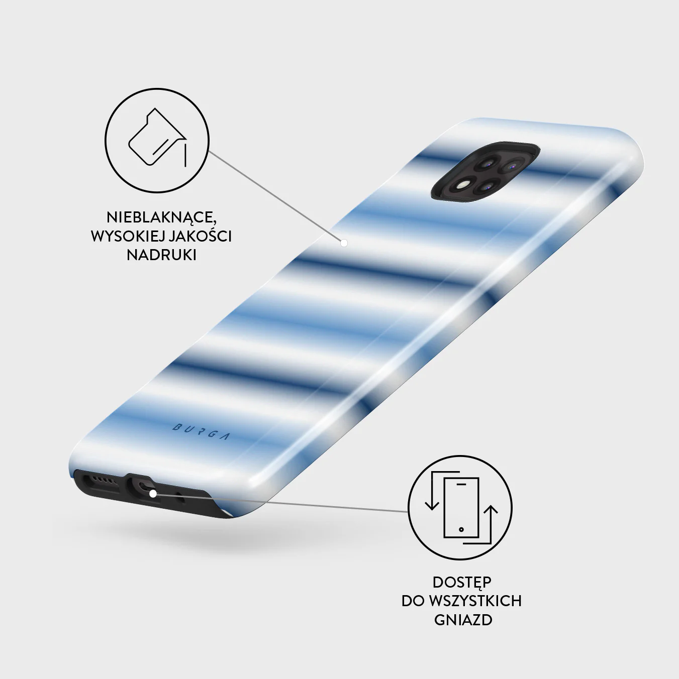 White Noise - Motorola Moto G Power 2021 Etui - Image 3