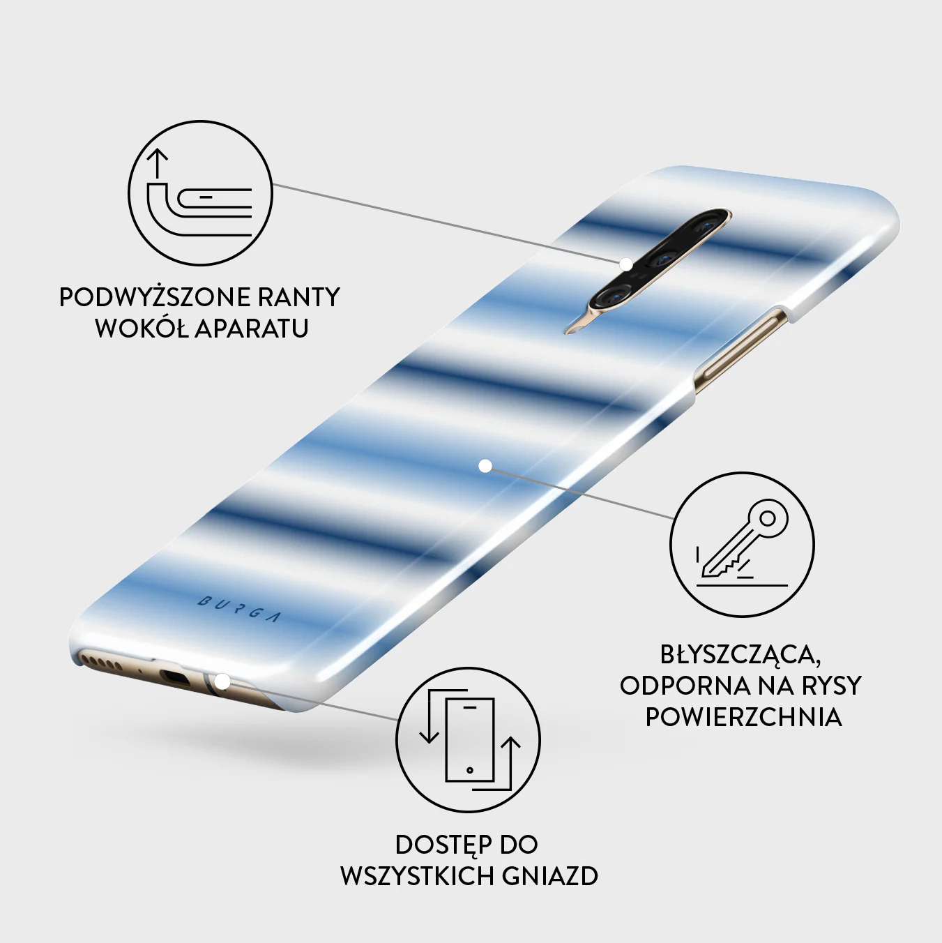 White Noise - OnePlus 7 Pro / 7T Pro Etui - Image 3
