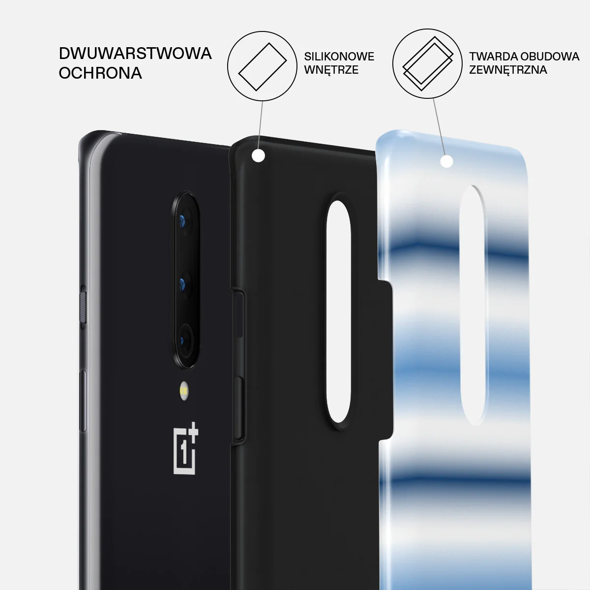 White Noise - OnePlus 8 Etui - Image 2