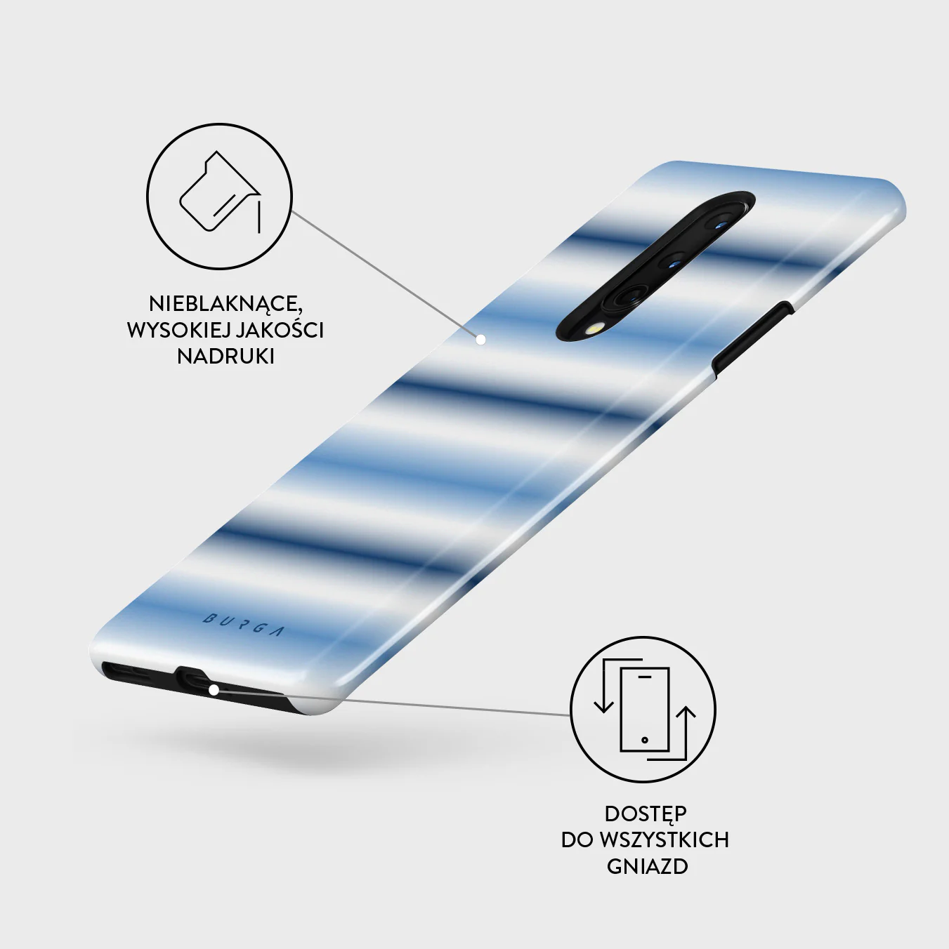 White Noise - OnePlus 8 Etui - Image 3