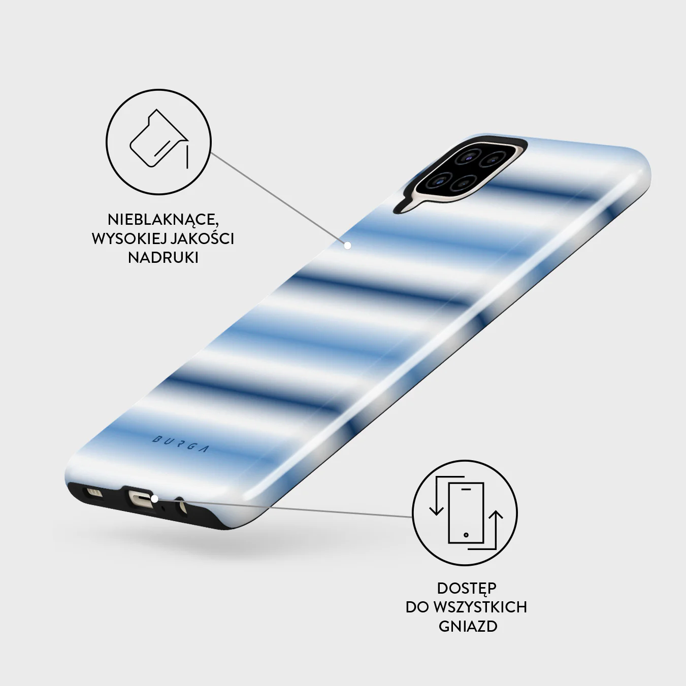 White Noise - Samsung Galaxy A12 4G Etui - Image 3