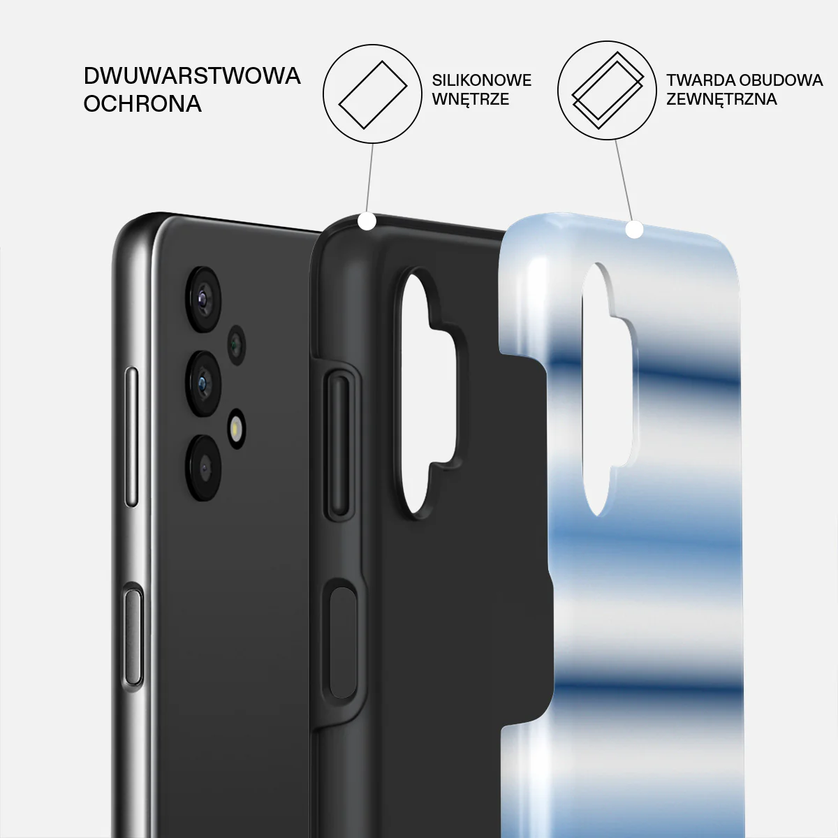 White Noise - Samsung Galaxy A32 5G Etui - Image 2