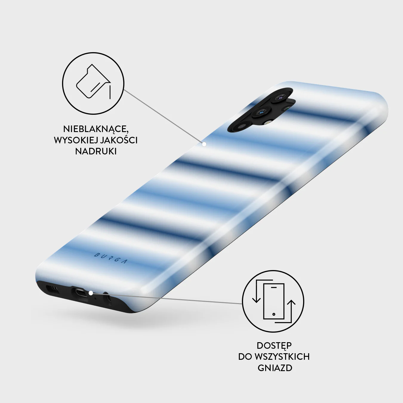 White Noise - Samsung Galaxy A32 5G Etui - Image 3