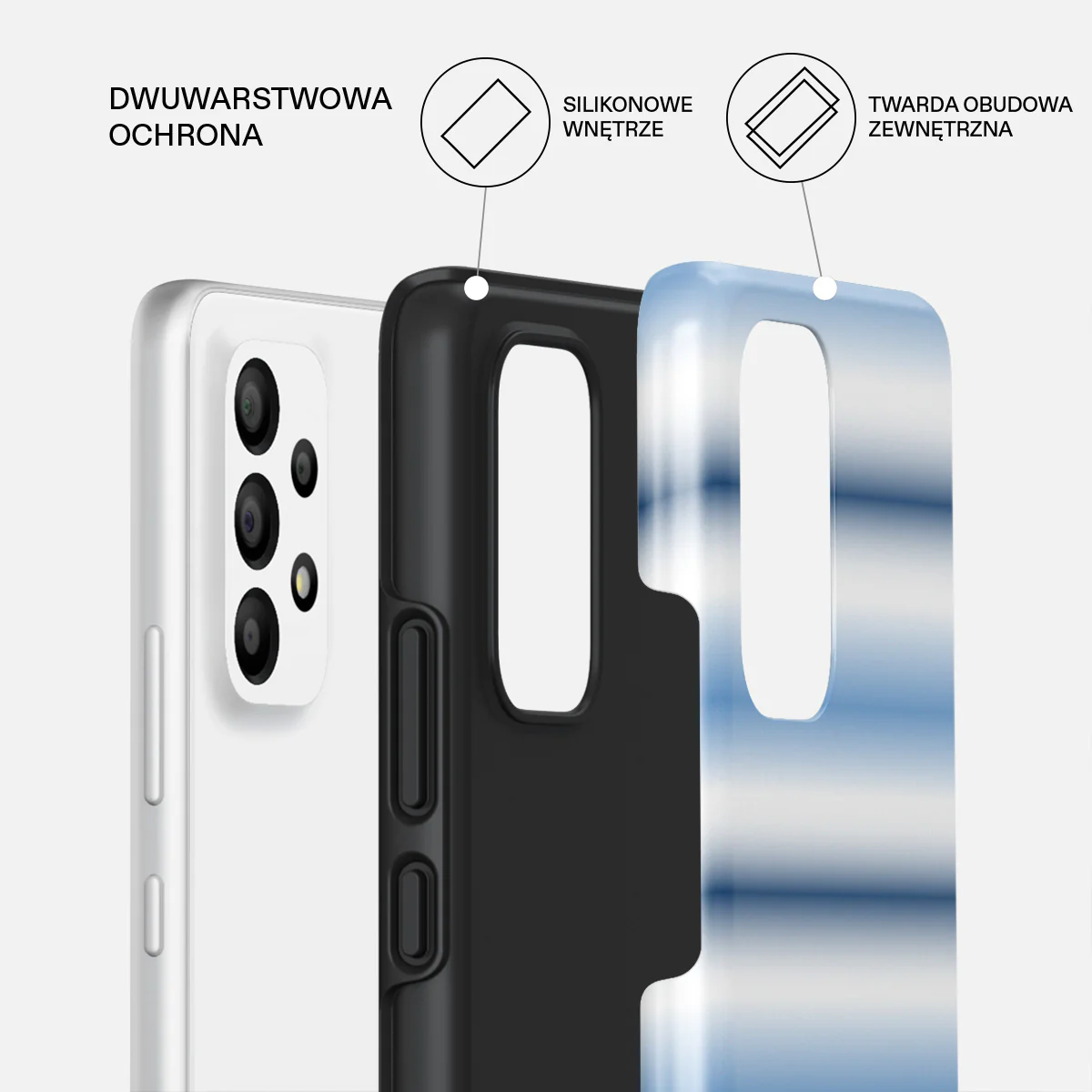 White Noise - Samsung Galaxy A33 Etui - Image 2