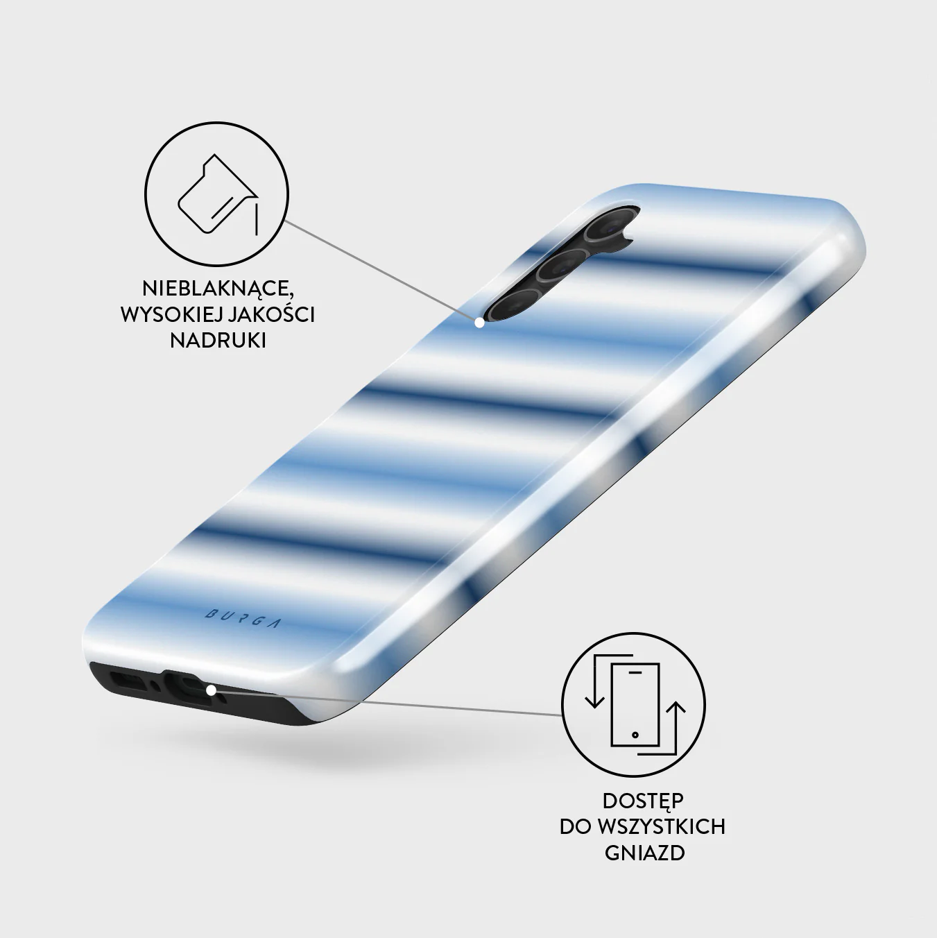 White Noise - Samsung Galaxy A34 Etui - Image 3