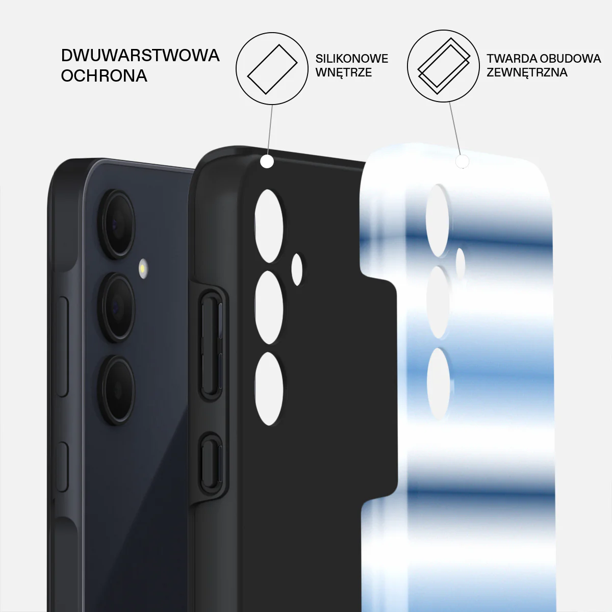 White Noise - Samsung Galaxy A35 Etui - Image 2