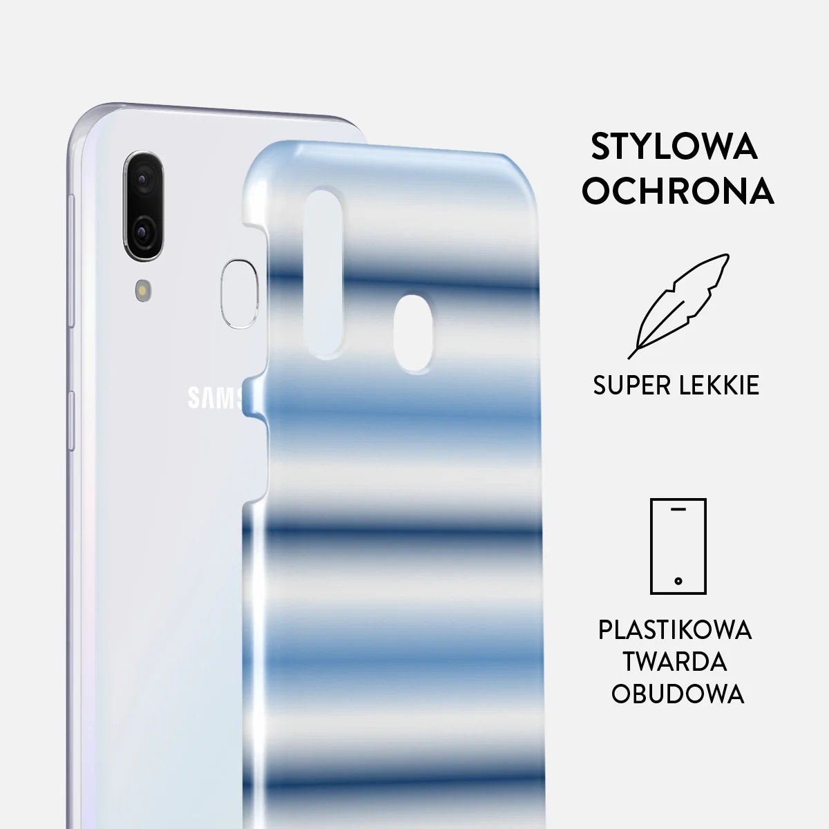 White Noise - Samsung Galaxy A40 Etui - Image 2