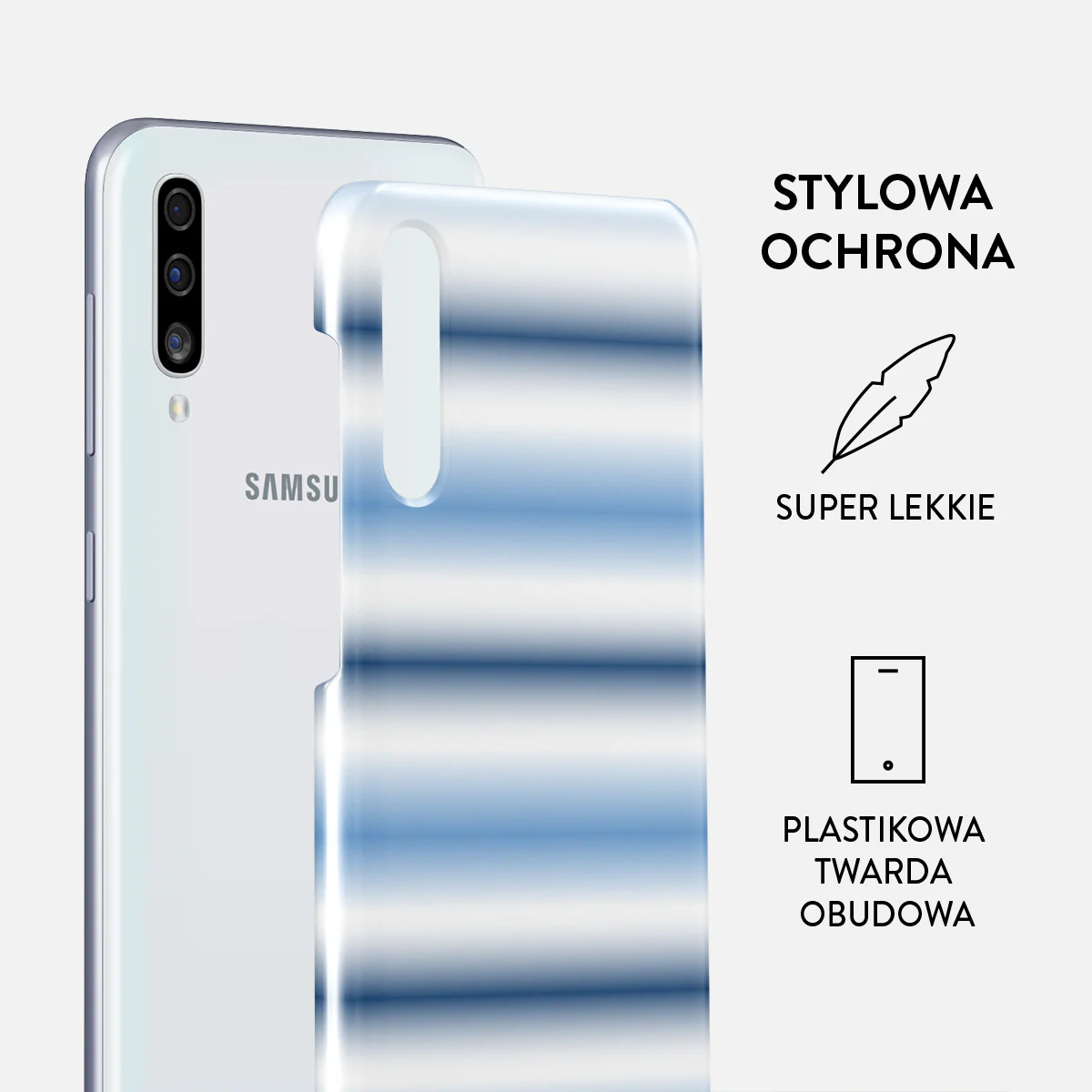 White Noise - Samsung Galaxy A50 Etui - Image 2