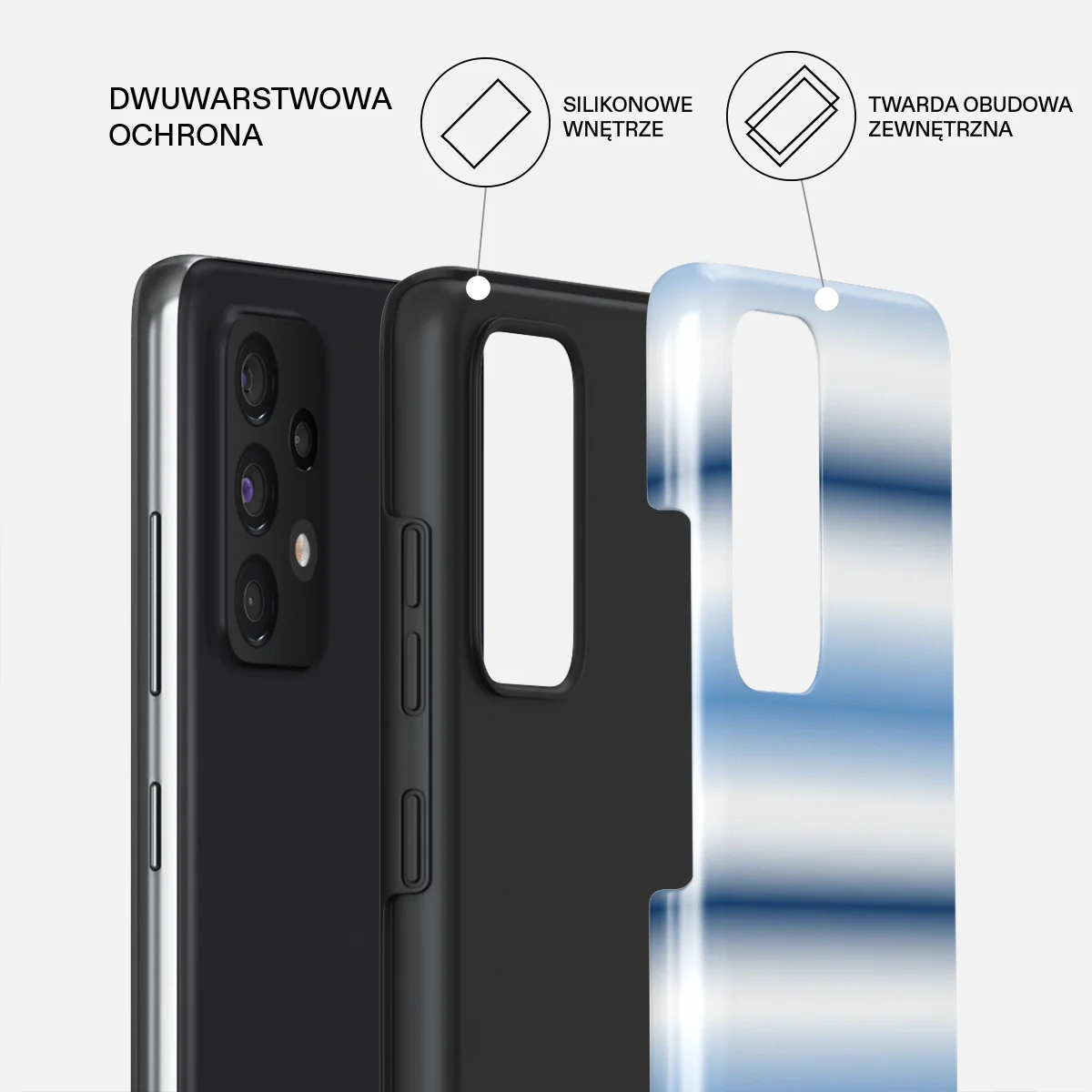 White Noise - Samsung Galaxy A52 / A52S 4G / 5G Etui - Image 2
