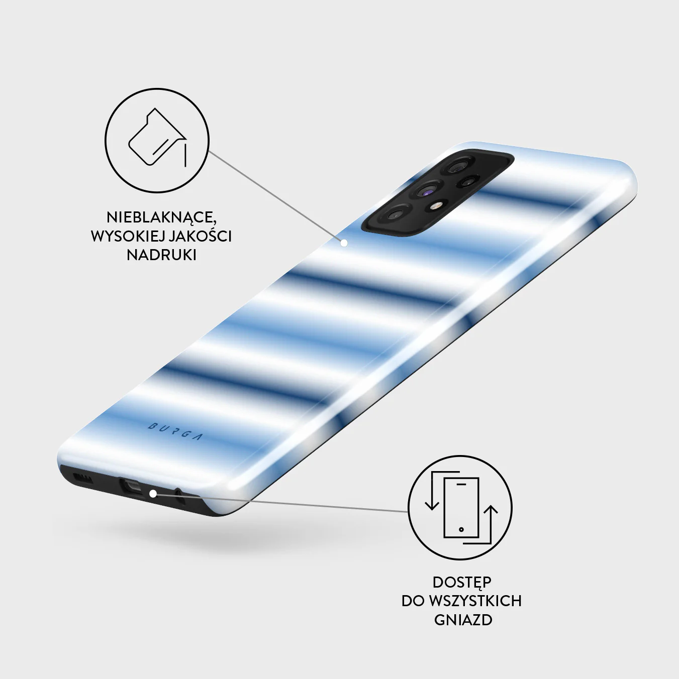 White Noise - Samsung Galaxy A52 / A52S 4G / 5G Etui - Image 3