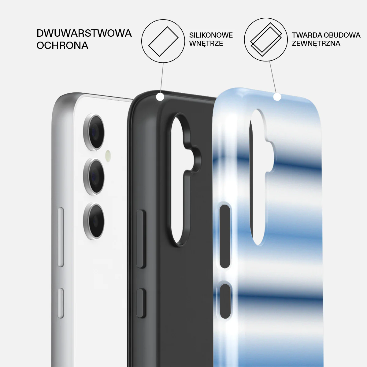 White Noise - Samsung Galaxy A54 Etui - Image 2
