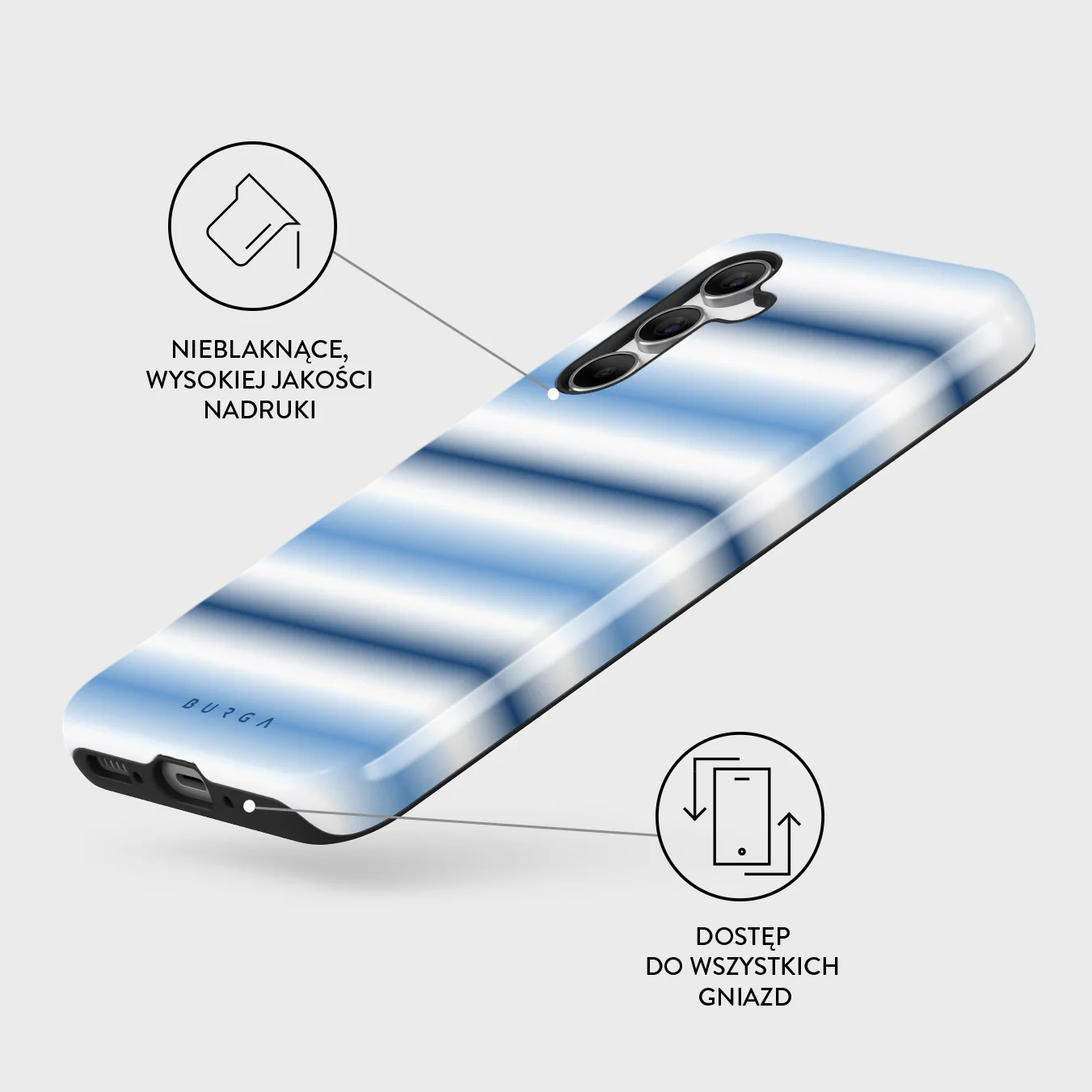 White Noise - Samsung Galaxy A54 Etui - Image 3