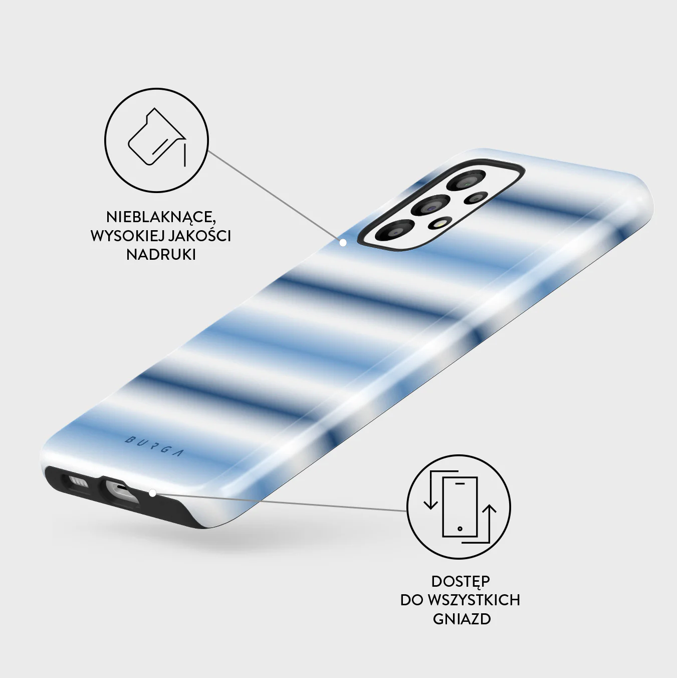 White Noise - Samsung Galaxy A73 Etui - Image 3