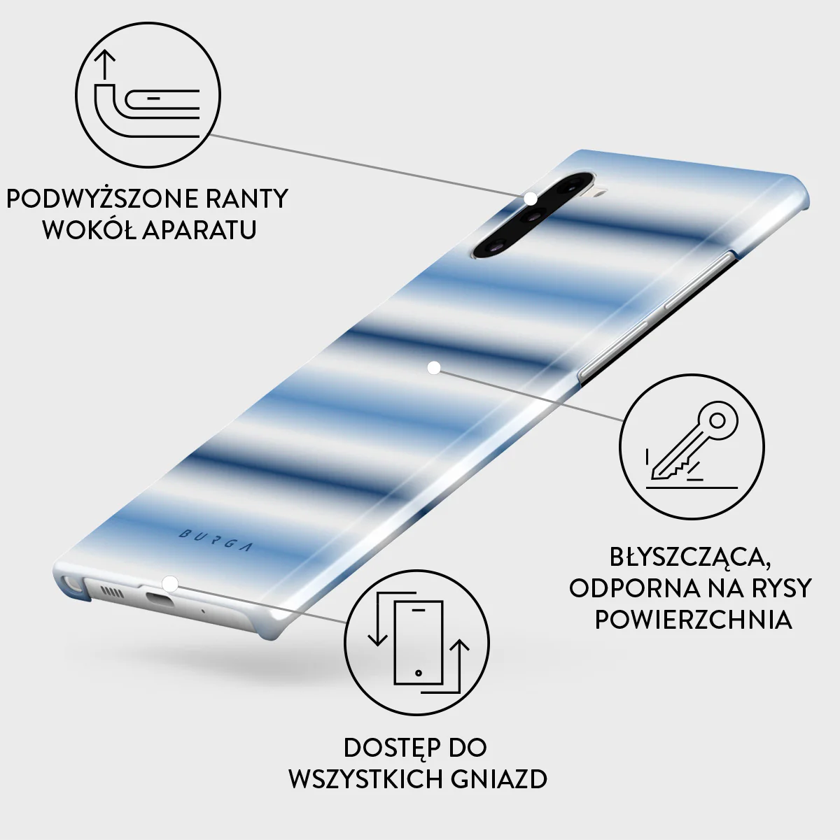 White Noise - Samsung Galaxy Note 10 Etui - Image 3