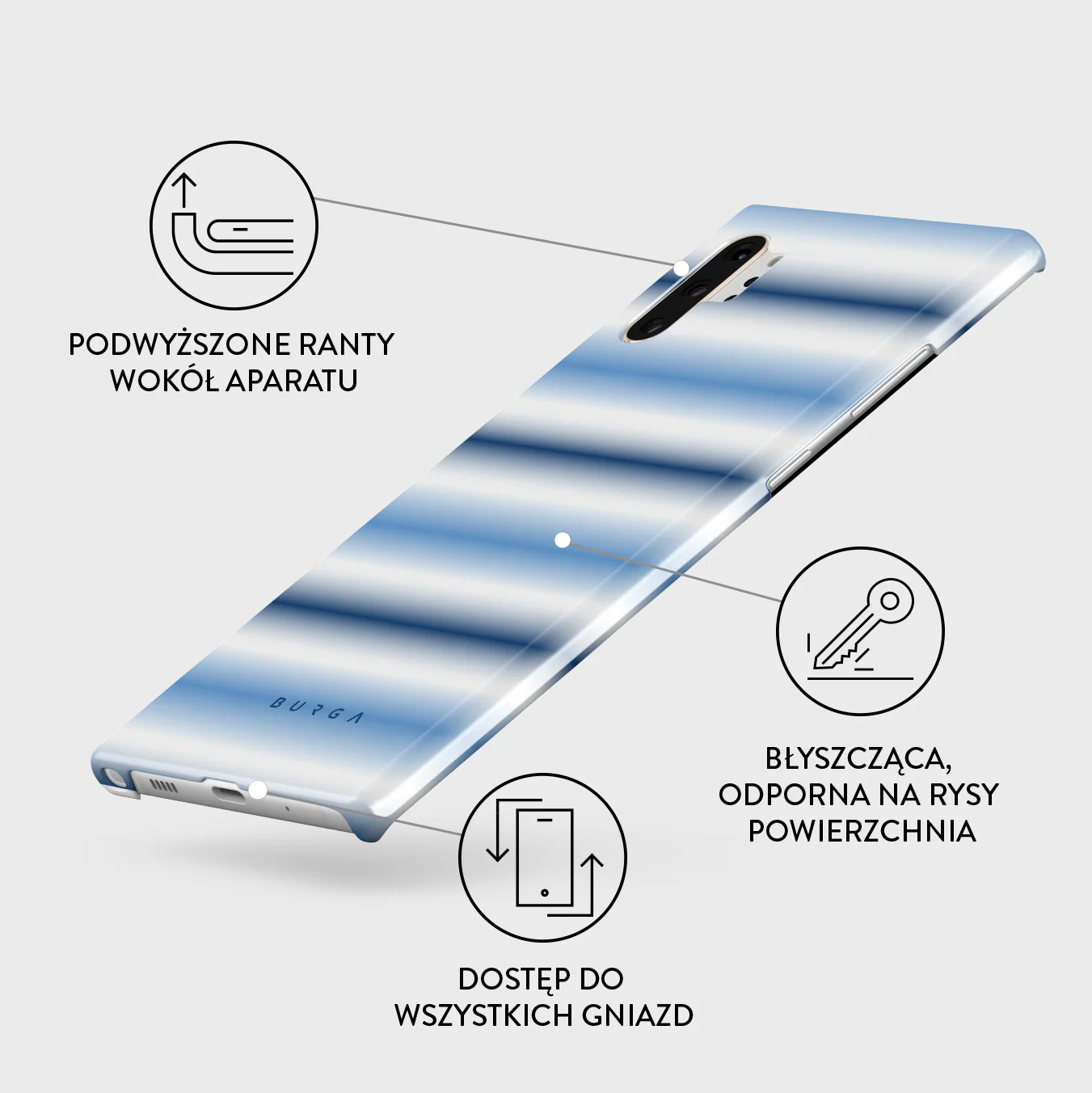 White Noise - Samsung Galaxy Note 10 Plus Etui - Image 3