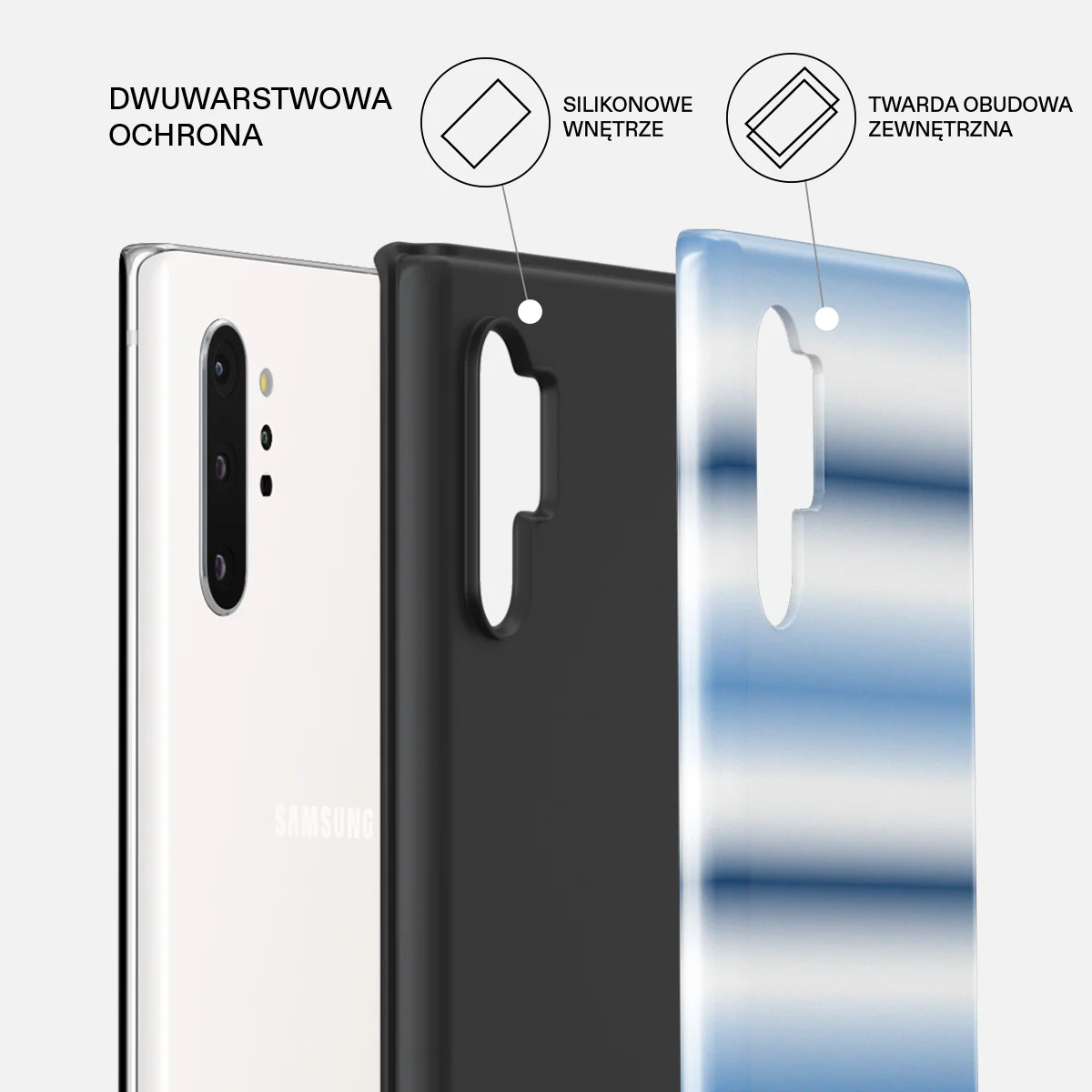 White Noise - Samsung Galaxy Note 10 Plus Etui - Image 6