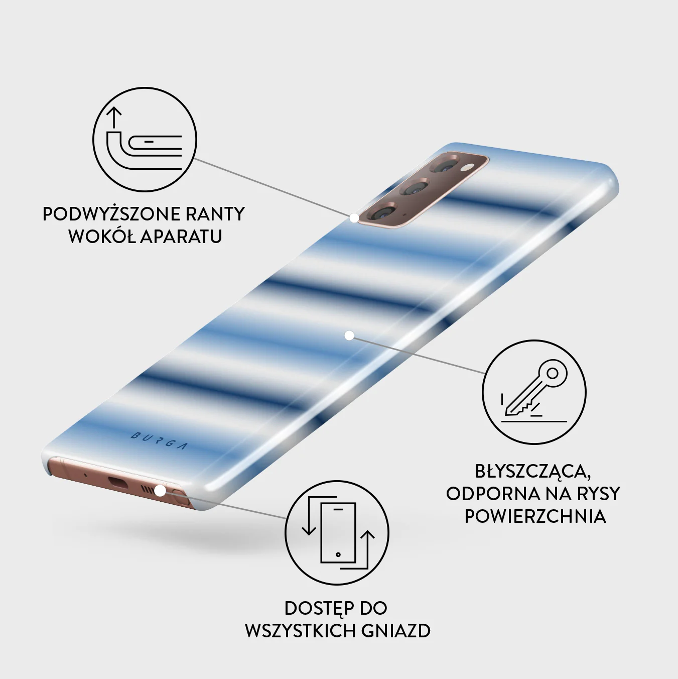 White Noise - Samsung Galaxy Note 20 4G / 5G Etui - Image 3