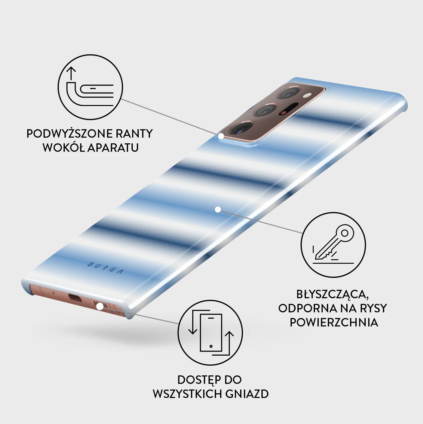 White Noise - Samsung Galaxy Note 20 Ultra 4G / 5G Etui - Image 3