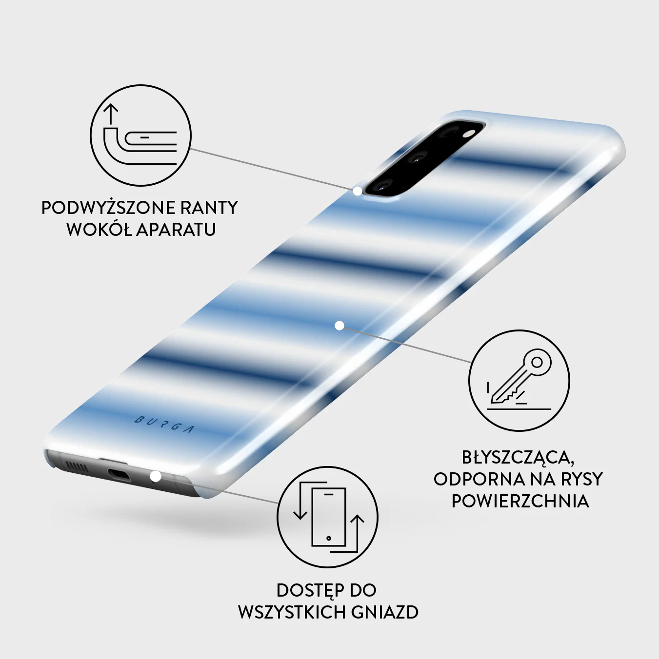 White Noise - Samsung Galaxy S20 4G / 5G Etui - Image 3