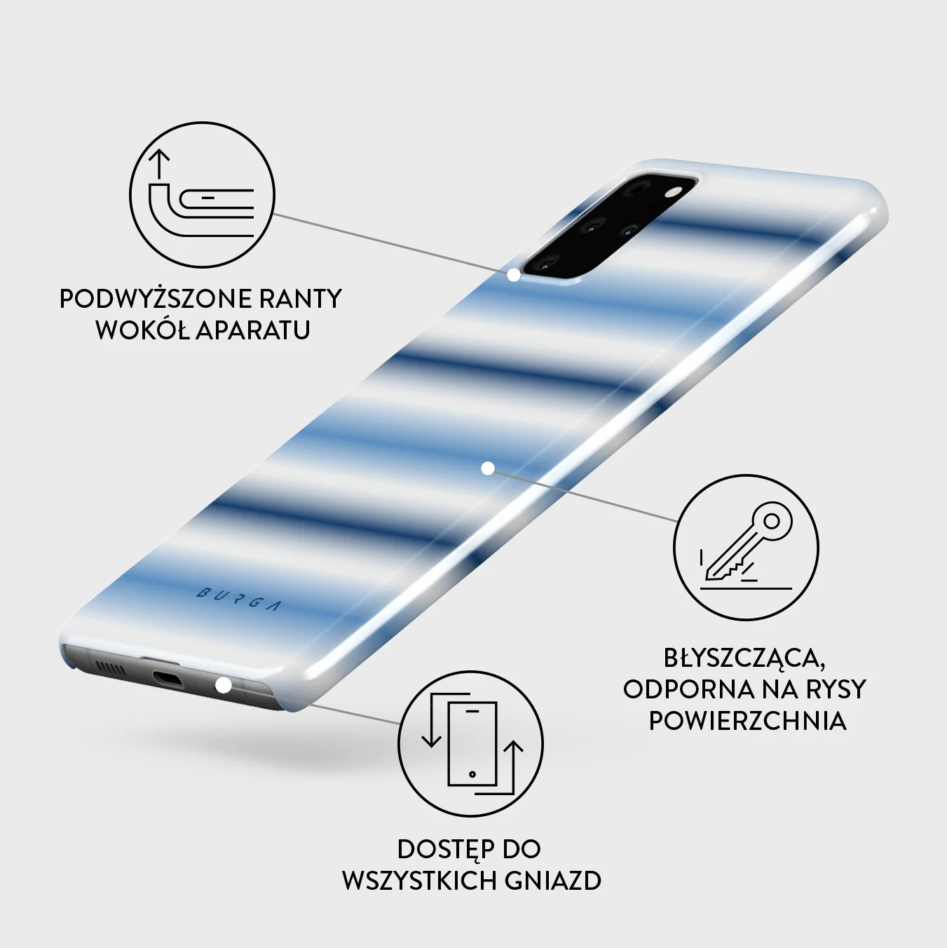 White Noise - Samsung Galaxy S20 Plus 4G / 5G Etui - Image 3