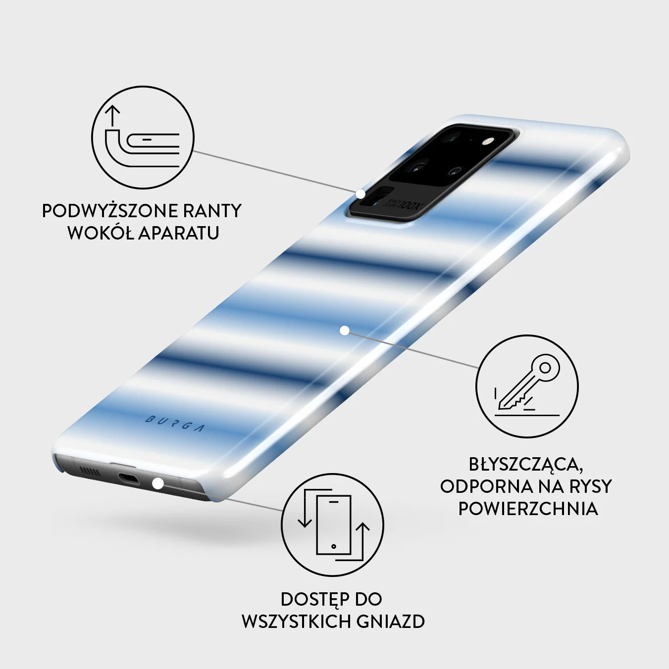 White Noise - Samsung Galaxy S20 Ultra 4G / 5G Etui - Image 3