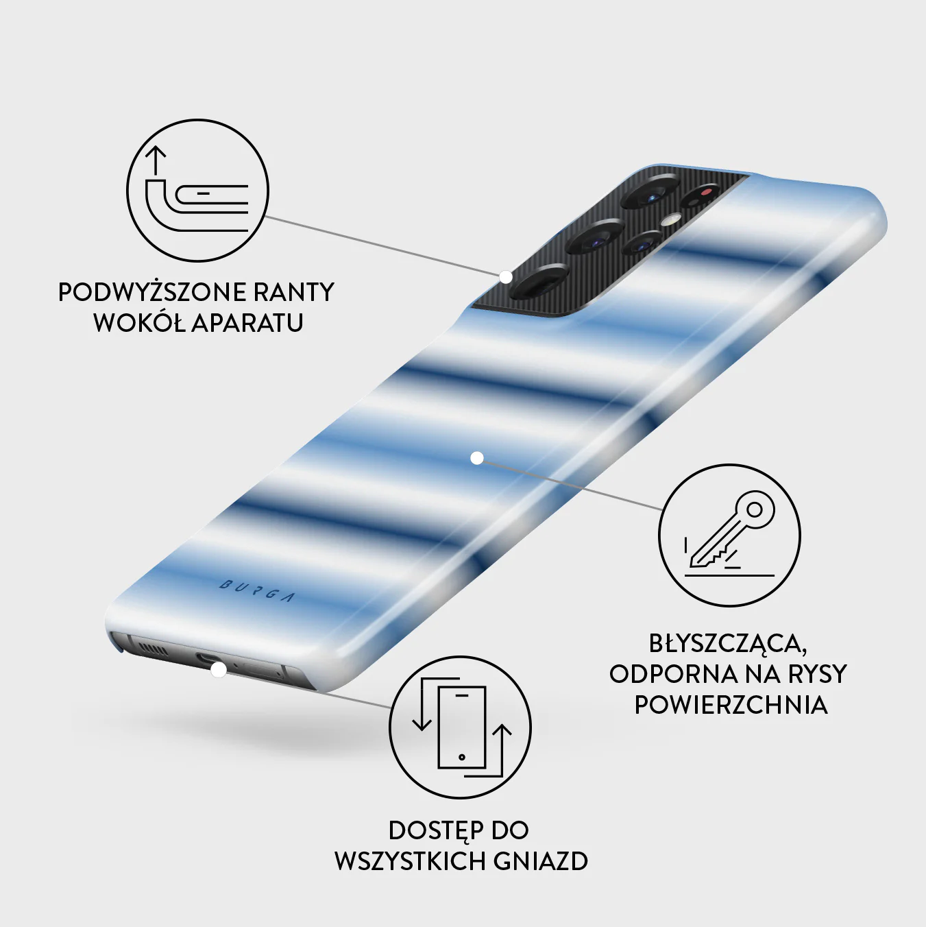 White Noise - Samsung Galaxy S21 Ultra Etui - Image 3
