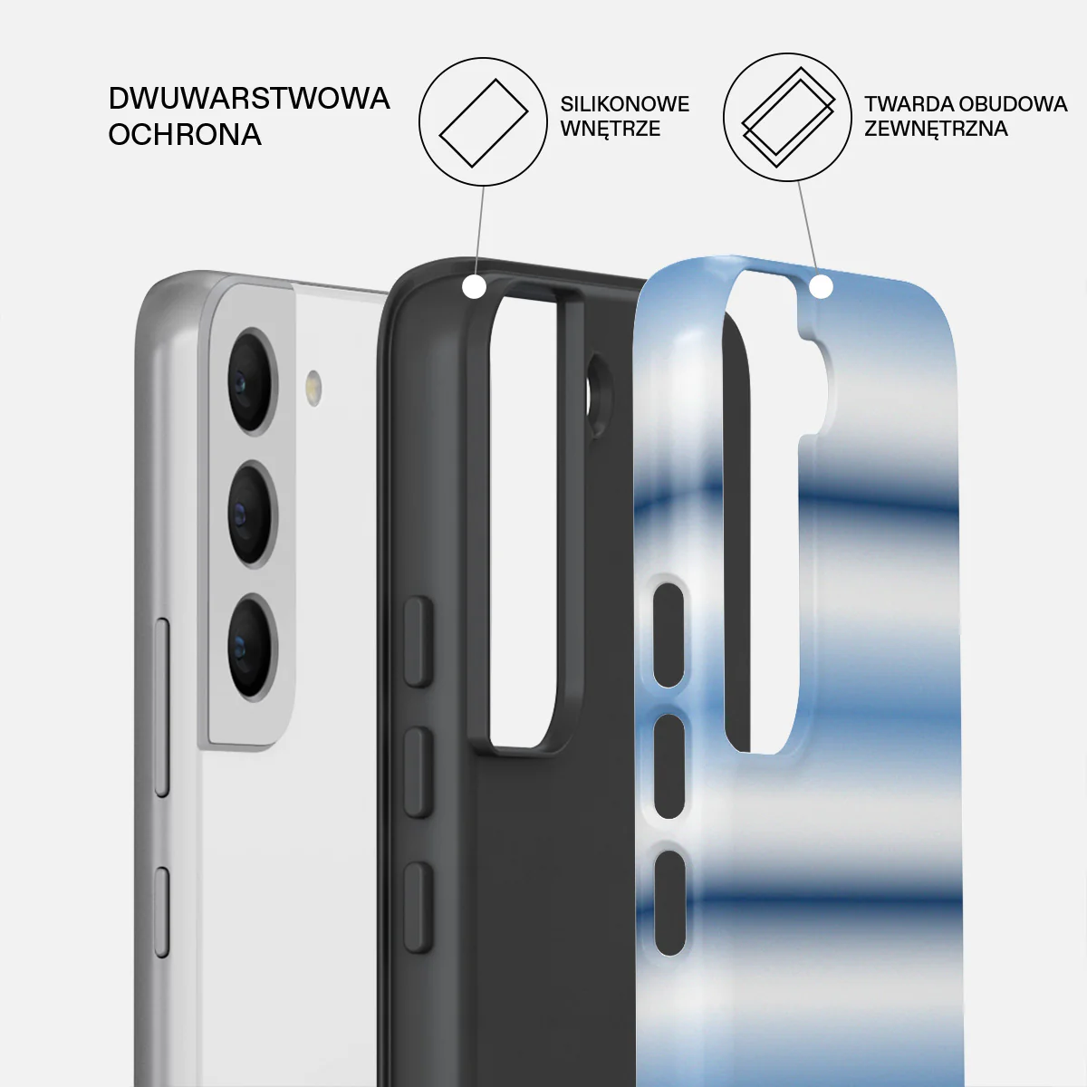 White Noise - Samsung Galaxy S22 Plus Etui - Image 2