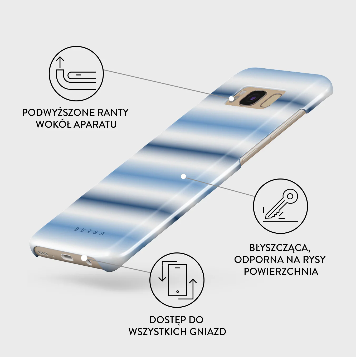 White Noise - Samsung Galaxy S8 Etui - Image 3