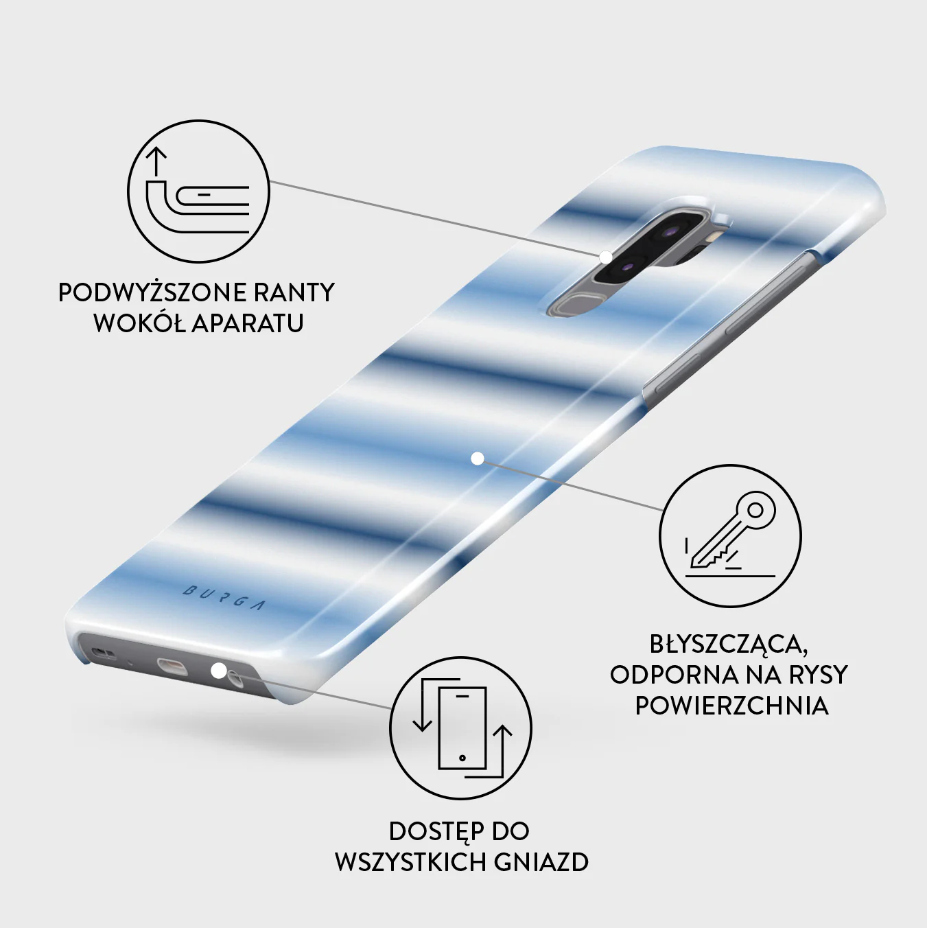 White Noise - Samsung Galaxy S9 Plus Etui - Image 3