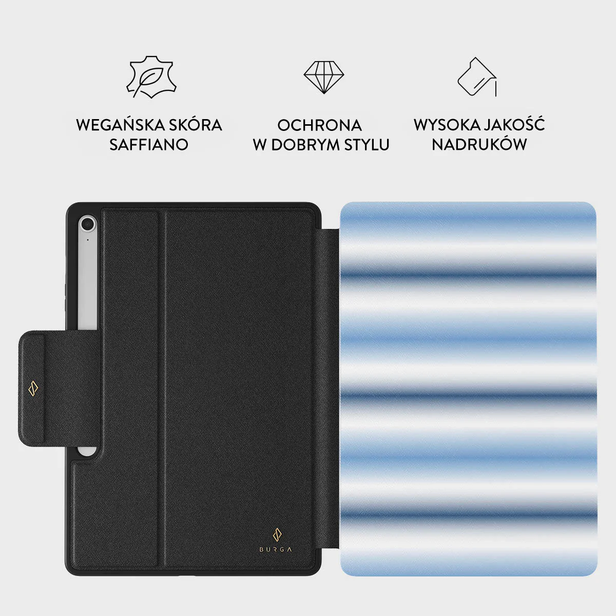 White Noise - Etui na Samsung Galaxy Tab S10+ FE - Image 2