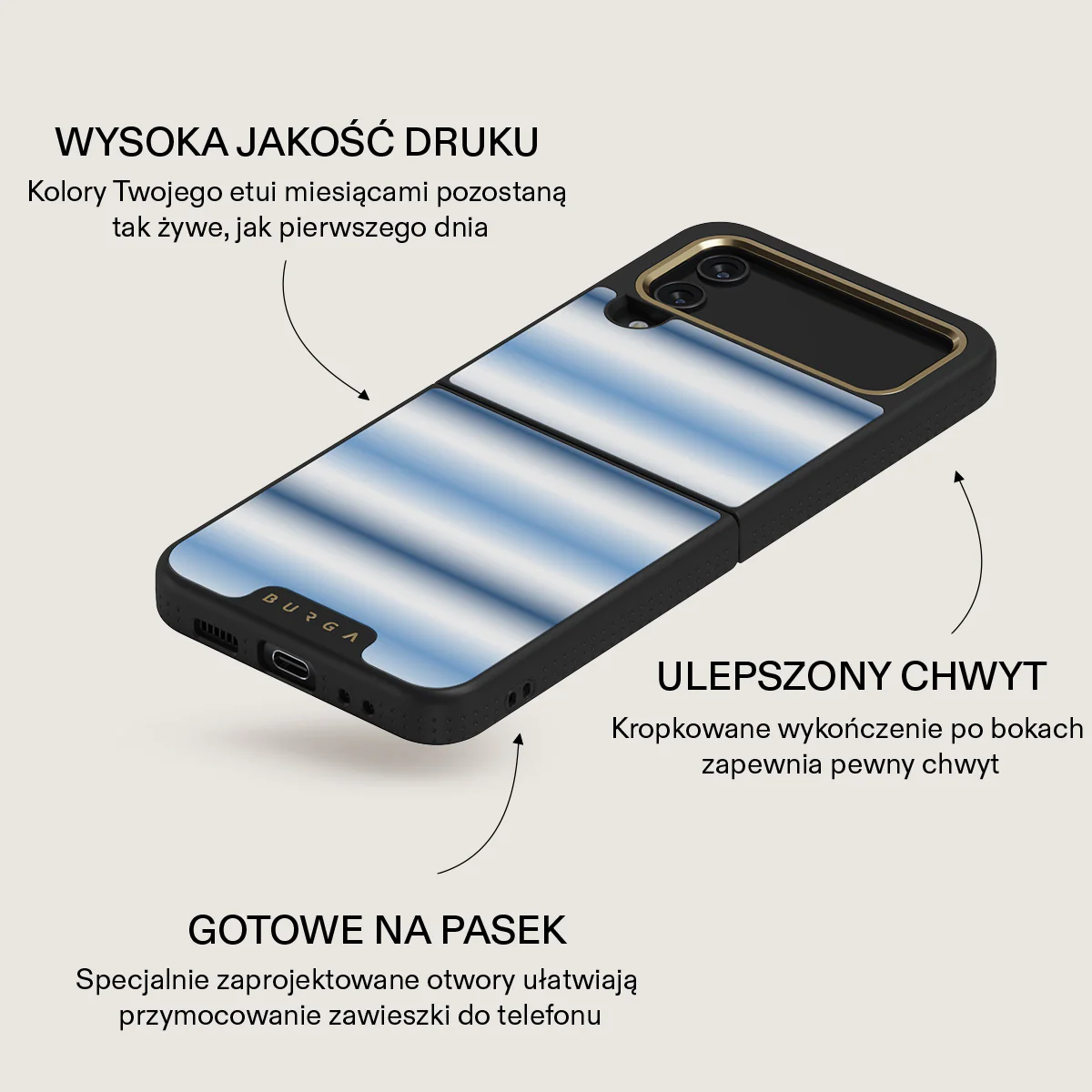 White Noise - Samsung Galaxy Z Flip 4 Etui - Image 18