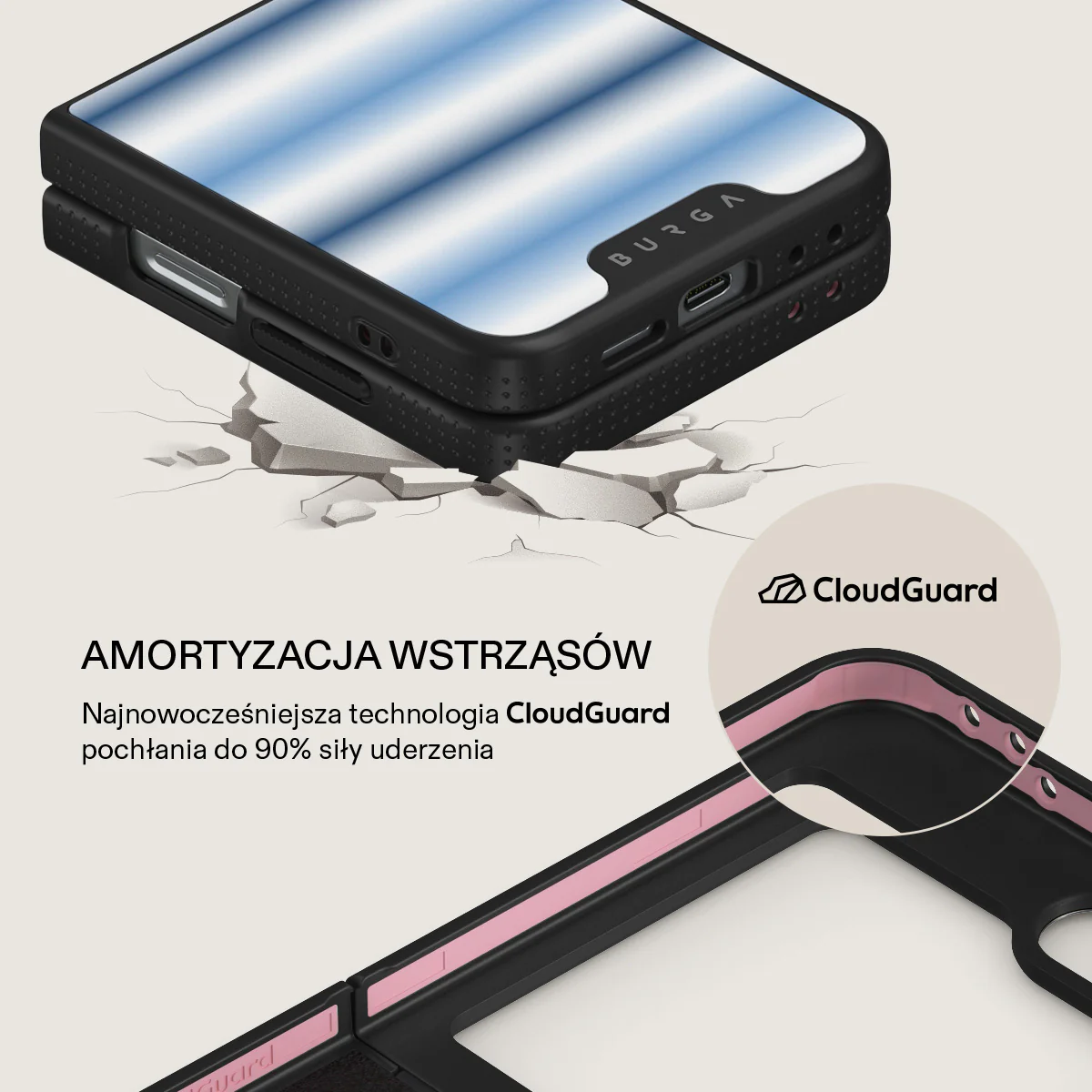 White Noise - Samsung Galaxy Z Flip 6 Etui - Image 15