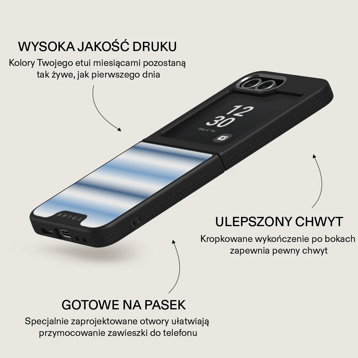 White Noise - Samsung Galaxy Z Flip 6 Etui - Image 17