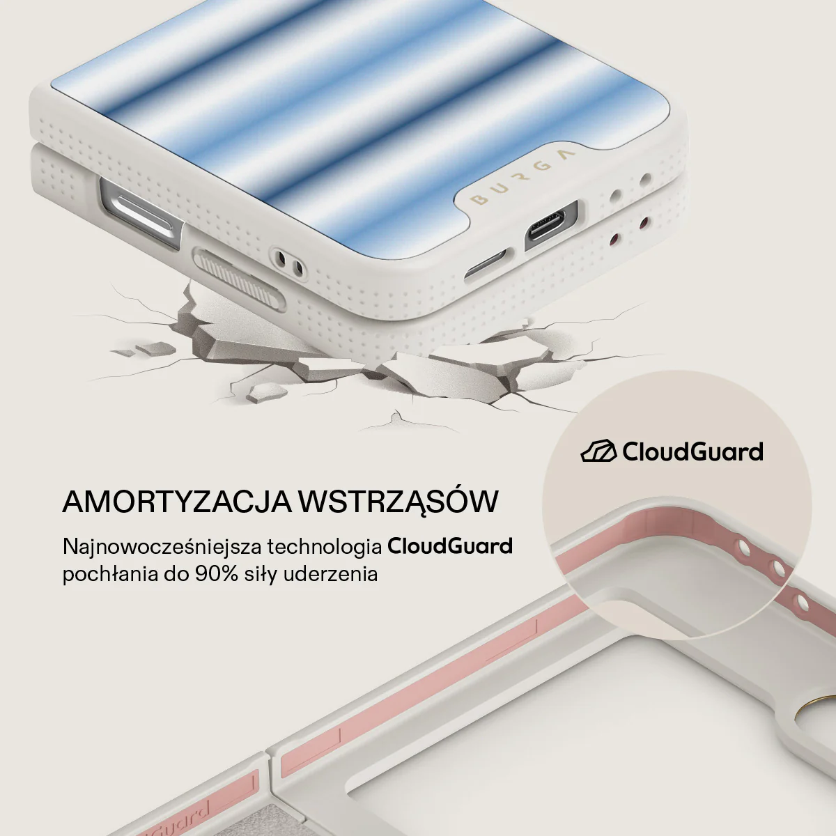 White Noise - Samsung Galaxy Z Flip 6 Etui - Image 22