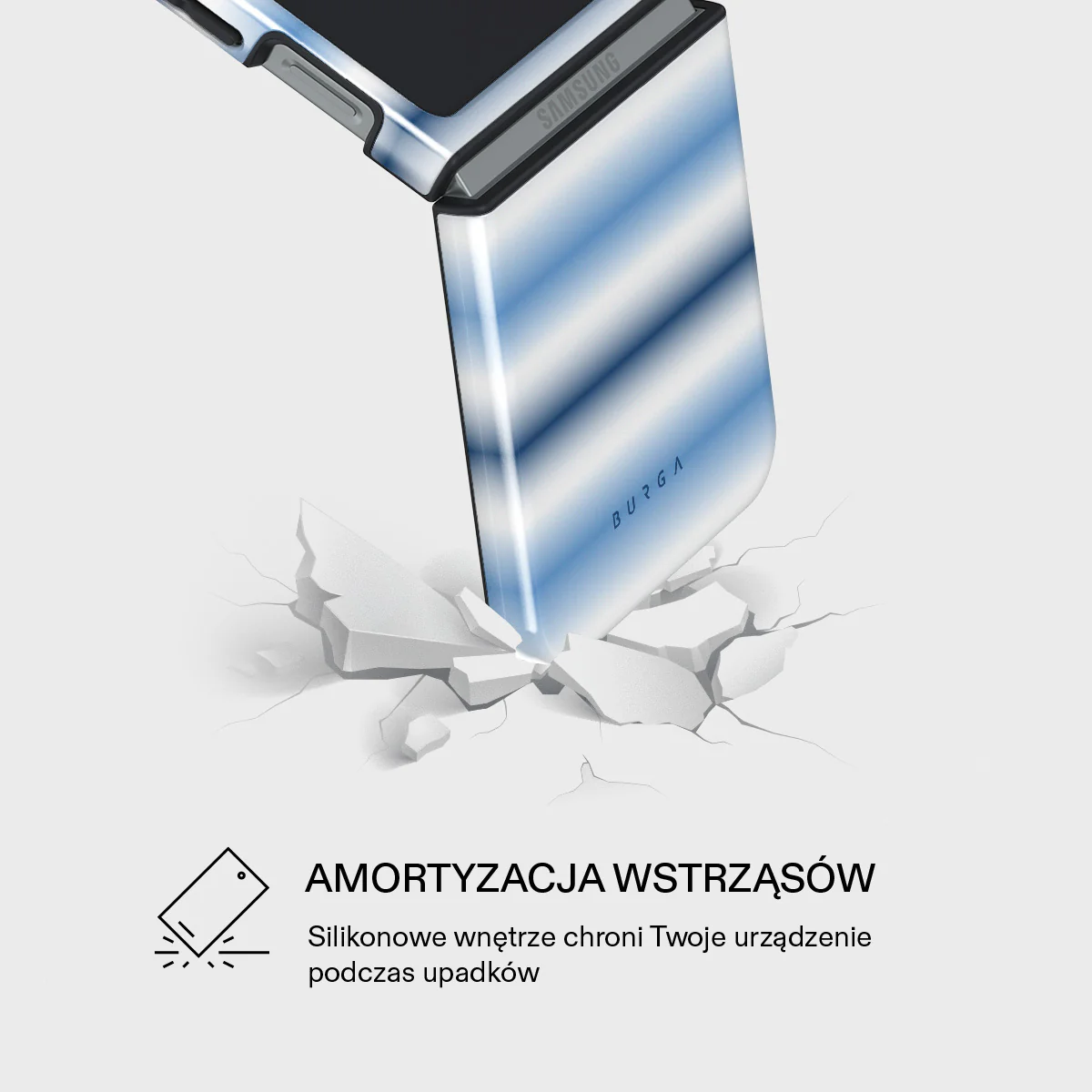 White Noise - Samsung Galaxy Z Flip 6 Etui - Image 4