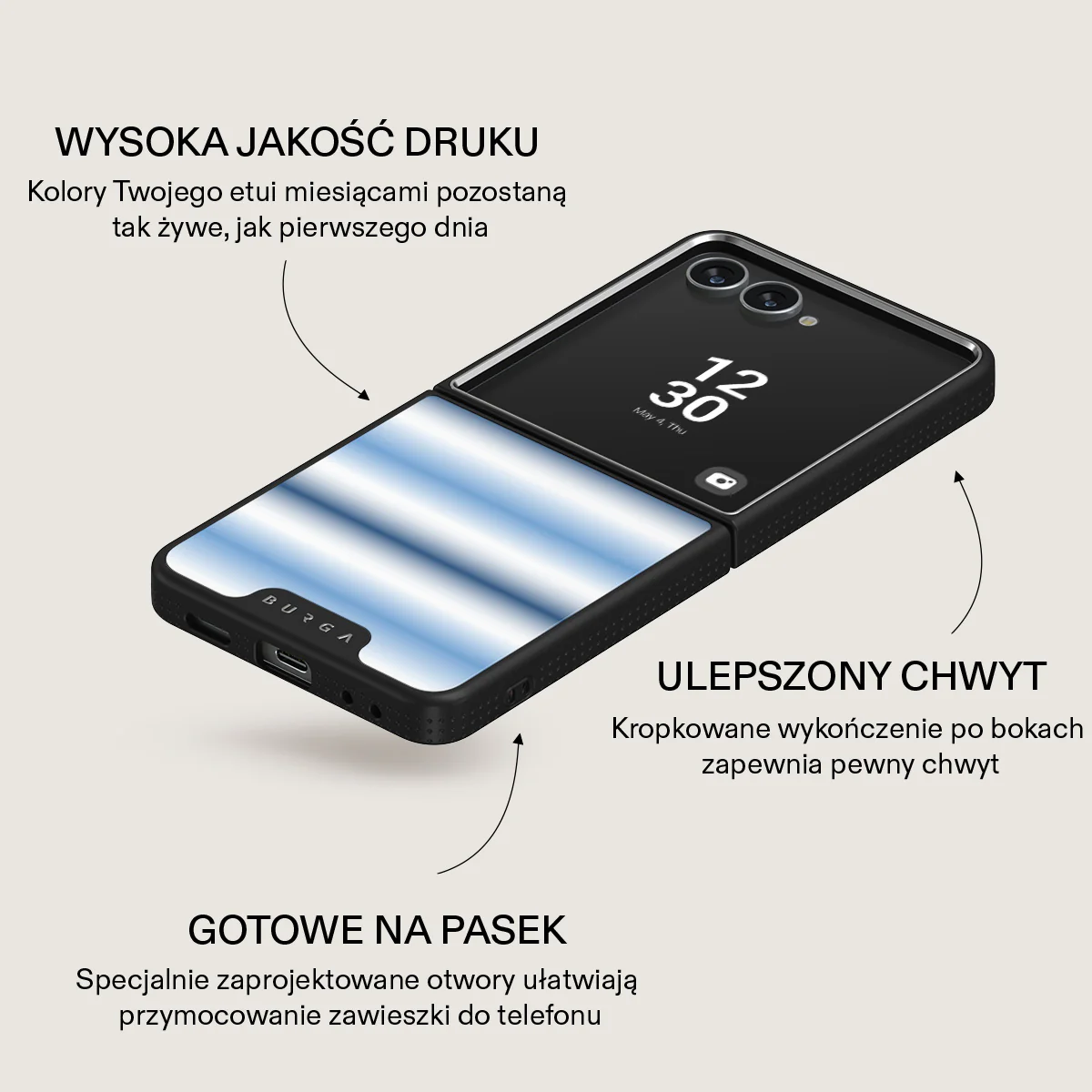 White Noise - Samsung Galaxy Z Flip 7 Etui - Image 16