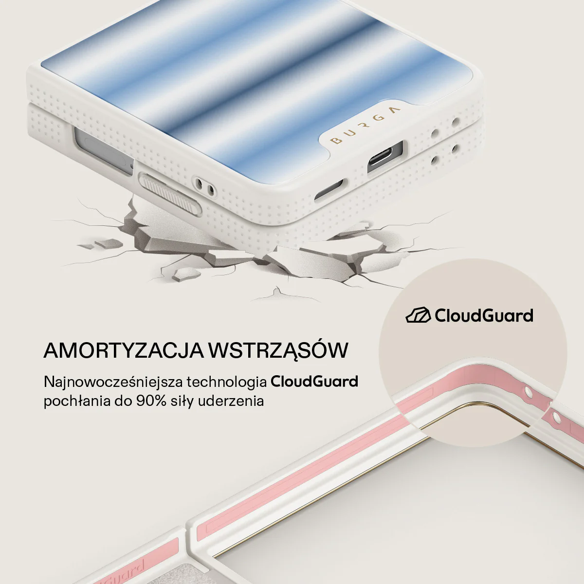 White Noise - Samsung Galaxy Z Flip 7 Etui - Image 21