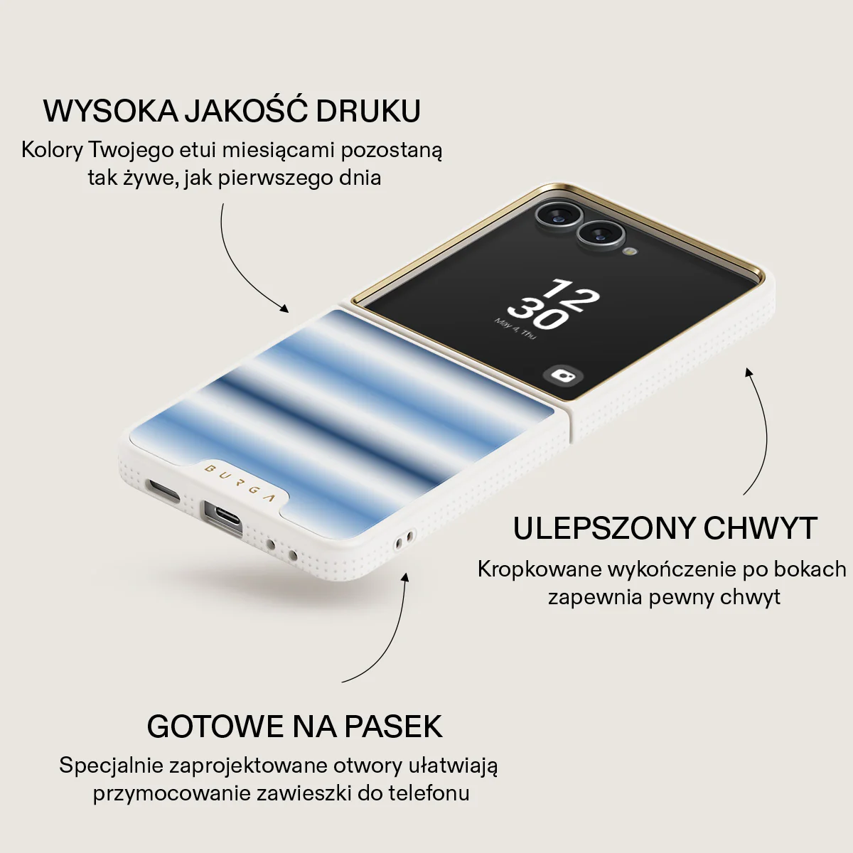 White Noise - Samsung Galaxy Z Flip 7 Etui - Image 23